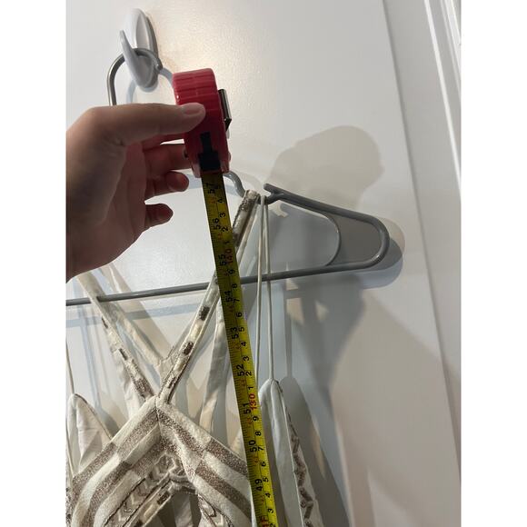 Free People Sacred Geometry Maxi Dress White Womens Size 6 Boho - Picture 4 of 10